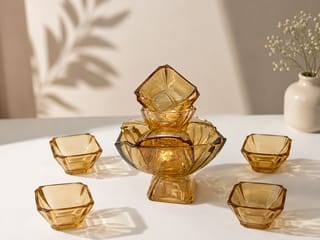 Premium Glass Serveware Set 7 pieces  2