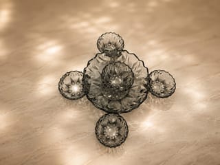 Crystal-Style Multi-Compartment Serving Bowl [7-Pieces]