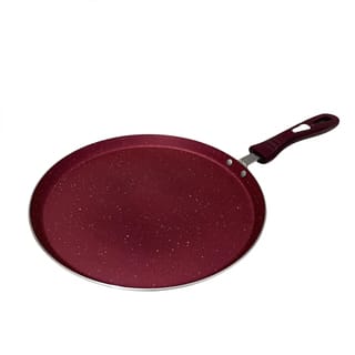 Maroon Non-Stick Cookware Set with Glass Lids 17 Piece  4