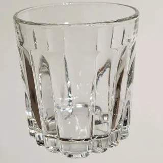 Clear Faceted Drinking Glass Set 6- Piece 4