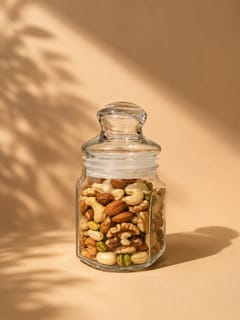 Air Tight Glass Nuts Storage  Jar with Lid