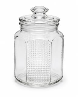 Air tight Transparent  Glass Storage Jar 2.0L 2