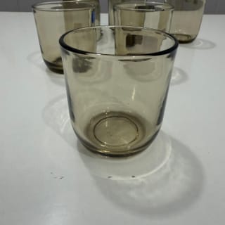 Set of 6 Smoky Glass Drinking Tumblers 3