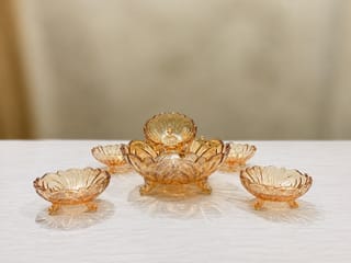 Golden Decorative Serving Bowl Set 2