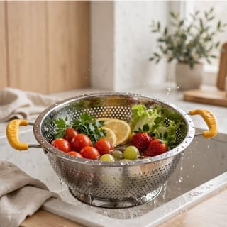 Stainless Steel Steamer Pot with Handles 28- Cm 2
