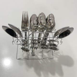 Stainless Steel Cutlery Set with Stand 29 Piece 4