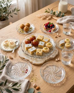 Clear GlassCake Serving Set 7 Piece 2