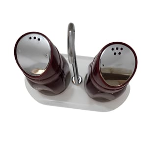 Salt and Pepper Shaker Set with Holder 3