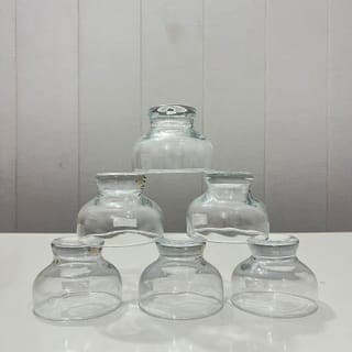 Clear Glass Dessert Bowls Set 6 piece 3