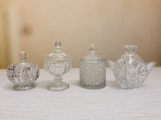 Decorative Glass Candy Jar with Lid [4 Options] 3