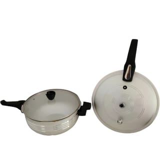 WOK Pressure Cooker 2 in 1 With Glass Lid 11-Liter 1