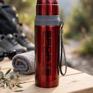 Sports Water Bottle with Carry Strap 600 ML 2