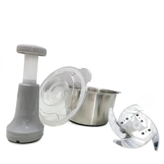 Manual Vegetable Chopper with Stainless Steel Bowl 2L
