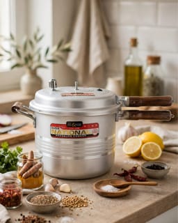 Pressure Cooker With Wooden Hnadles 13 Liter 2