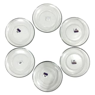 Clear Glass Plates Set 6 piece