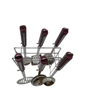 Stainless Steel Kitchen Utensil Set with Stand 7 Piece 5