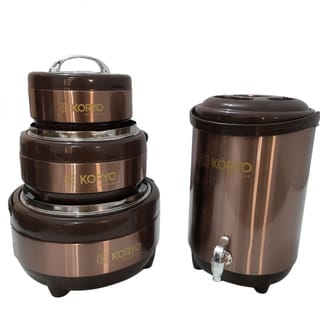Insulated Food Warmer and Beverage Dispenser Set 4 in 1 1