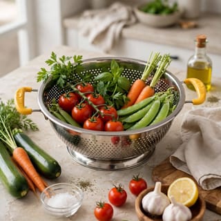 Stainless Steel Steamer Basket with Handles 26- Cm 2