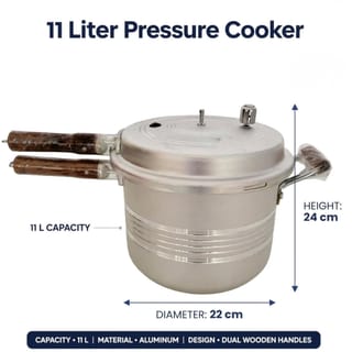 Pressure Cooker with Wooden-Style Handles 11-Liter 5