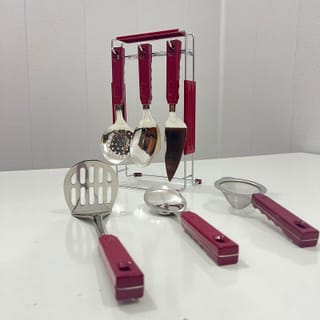 Stainless Steel Kitchen Utensil Set with Stand 3
