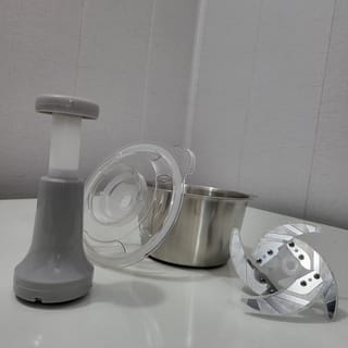 Manual Vegetable Chopper with Stainless Steel Bowl 2L 6