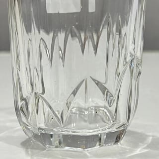 Set of 6 Clear Cut-Pattern Glass Tumblers 4