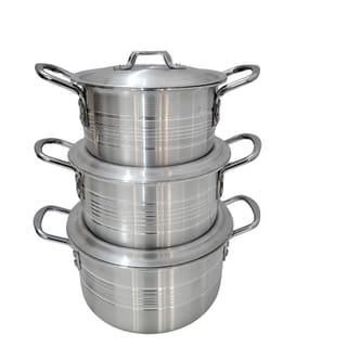 Cookware Set with Lids and Wooden Utensils 15 Pc's 4
