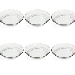 Clear Glass 6 plates 9 Inch Deep
