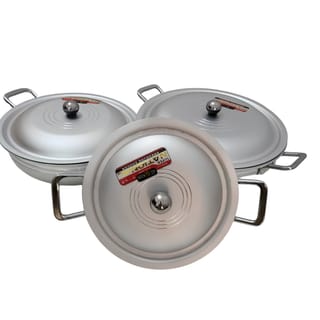 Covered Aluminium Cooking Pot Set 3 Piece 1