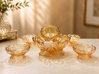 Golden Decorative Serving Bowl Set