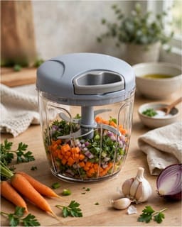 Mini Food Chopper Bowl, Blade & Lid Set 2
