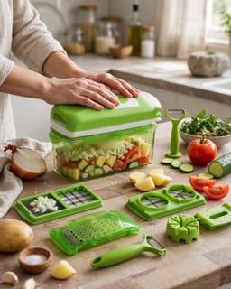 Multi-Function Vegetable Slicer and Chopper Set 2