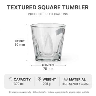 Clear Glass Tumbler Set [ 6 pieces] 4