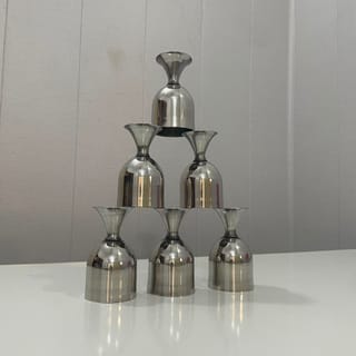 Stainless Steel Goblet Glasses Set 6 pieces 2