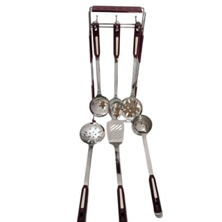 7-Piece Stainless Steel Kitchen Utensil Set with Rack 1