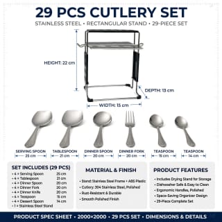 Premium Table Cuttlary Set 29 Piece 4