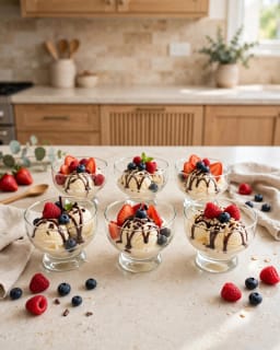Clear Glass Dessert Bowls Set 6 piece 2