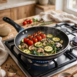 Non Stick Black Speckled Frying Pan 22 Cm 2
