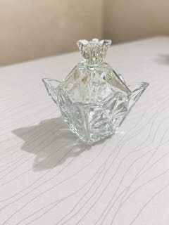 Crystal Glass Candy Storage  Jar with Lid [Large ] 2