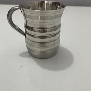 Stainless Steel Striped Drinking Cup Set 2 Piece 3