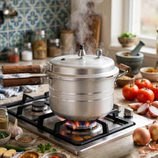 Pressure Cooker with Wooden-Style Handles 11-Liter 2